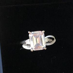 Italo SS/White Sapphire Engagement Ring